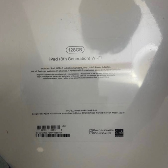 NEW apple iPad 8th gen 128gb WiFi Only in Rose Gold note:bundle in picture avail - Picture 3 of 3